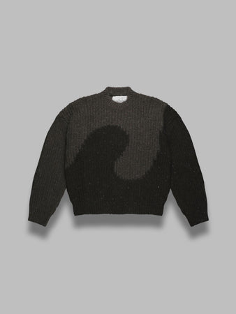 ERL unisex swirl wool crewneck knit da uomo
