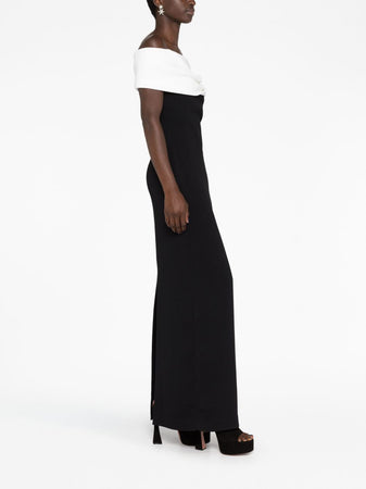 SOLACE LONDON Abito lungo Eva con spalle scoperte da donna