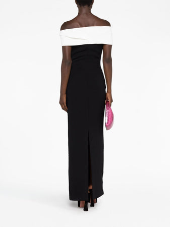 SOLACE LONDON Abito lungo Eva con spalle scoperte da donna