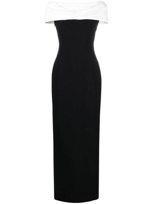 SOLACE LONDON Abito lungo Eva con spalle scoperte da donna