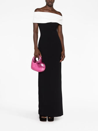 SOLACE LONDON Abito lungo Eva con spalle scoperte da donna