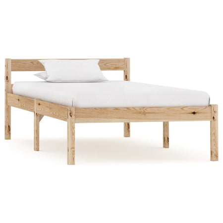 vidaXL Giroletto senza Materasso 100x200 cm in Legno Massello di Pino