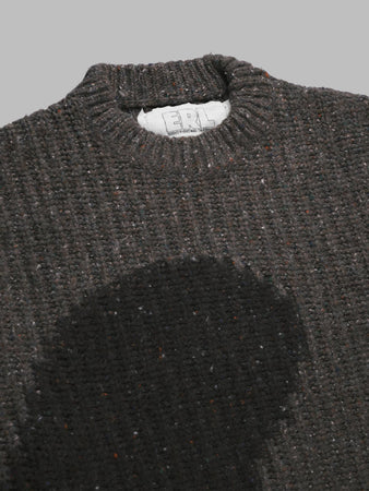 ERL unisex swirl wool crewneck knit da uomo