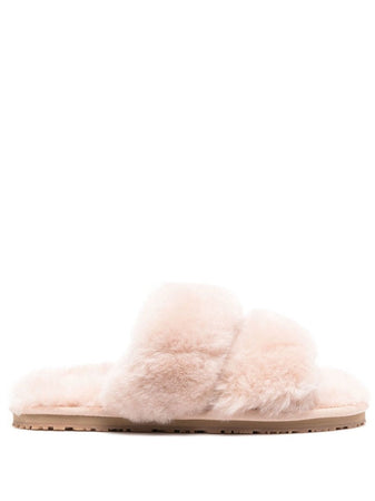 MOU 2 stripes sheepskin fur slipper da donna