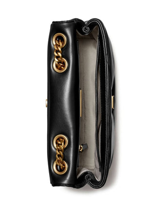 TORY BURCH borsa SHOULDER PICCOLA CONVERTIBILE KIRA CON TRAPUNTATURA A DIAMANTE da donna