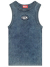 DIESEL Canotta a coste con Oval D da donna