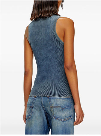 DIESEL Canotta a coste con Oval D da donna