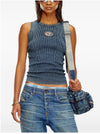 DIESEL Canotta a coste con Oval D da donna