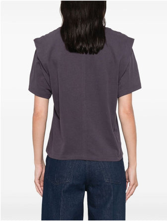 Isabel Marant T-shirt Zelitos a maniche corte in cotone tinta unita da donna
