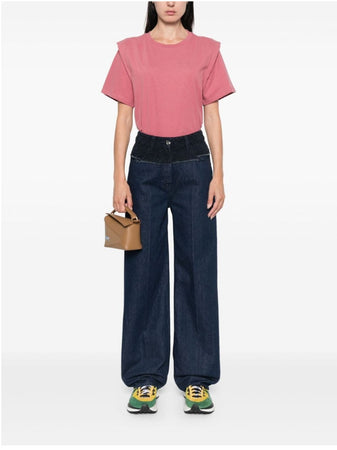 Isabel Marant T-shirt Zelitos a maniche corte in cotone tinta unita da donna