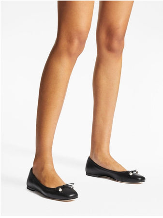 Jimmy Choo Scarpe basse in nappa nera con perle da donna