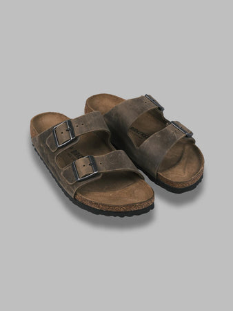 BIRKENSTOCK arizona faded khaki, oiled leather - calz. s da uomo