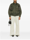 R13 Bomber con inserti a coste da donna