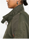 R13 Bomber con inserti a coste da donna