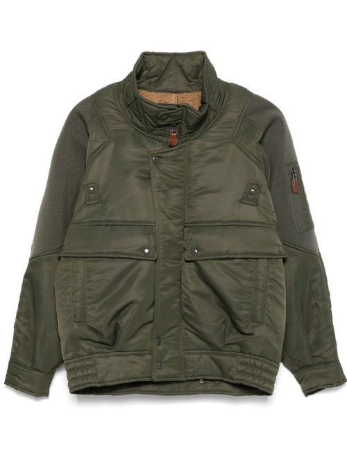 R13 Bomber con inserti a coste da donna