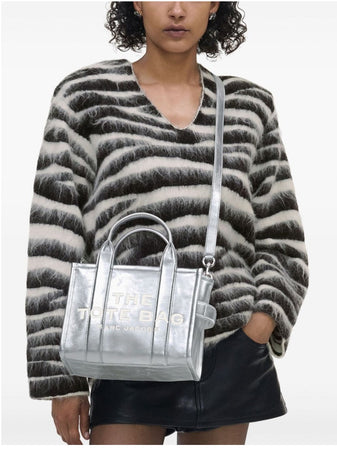 MARC JACOBS The Metallic Leather Small Tote Bag da donna