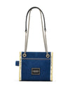 MARC JACOBS Borsa a tracolla con catena in denim da donna