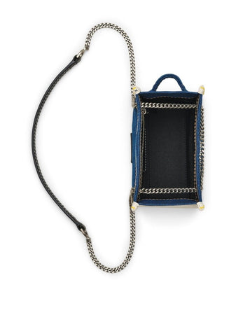 MARC JACOBS Borsa a tracolla con catena in denim da donna
