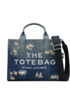 MARC JACOBS Borsa tote media in denim Rip and Repair da donna