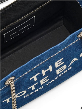 MARC JACOBS The Denim Chain Medium Tote Bag da donna