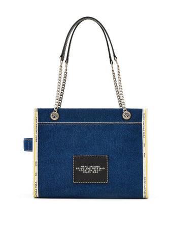 MARC JACOBS The Denim Chain Medium Tote Bag da donna
