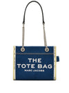 MARC JACOBS The Denim Chain Small Tote Bag da donna