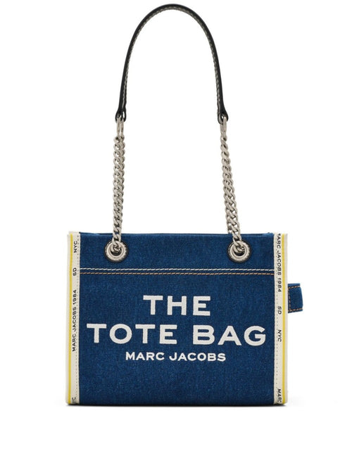 MARC JACOBS The Denim Chain Small Tote Bag da donna