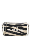 MARC JACOBS The Zebra Leather Chain Mini Bag da donna