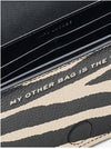 MARC JACOBS The Zebra Leather Chain Mini Bag da donna