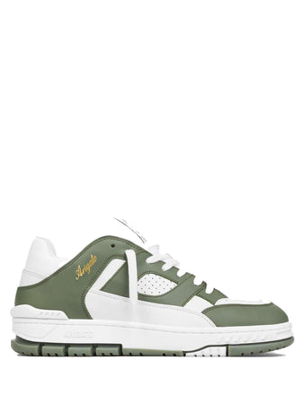AXEL ARIGATO Sneakers Area in pelle bianco e verde militare da uomo