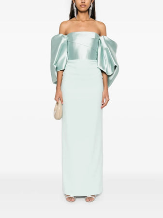 SOLACE LONDON maxi dress floris da donna