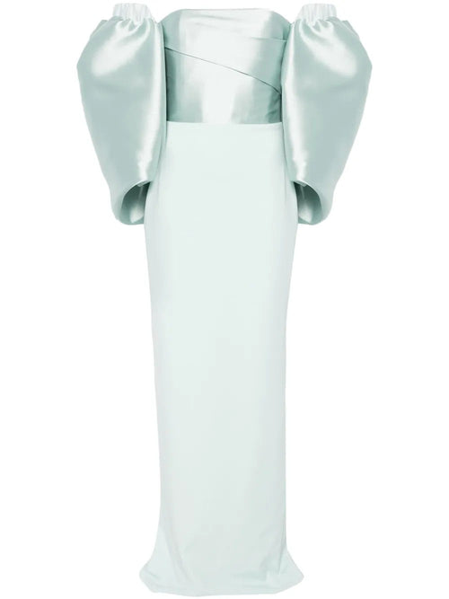 SOLACE LONDON maxi dress floris da donna