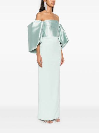SOLACE LONDON maxi dress floris da donna
