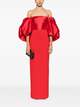 SOLACE LONDON maxi dress floris da donna