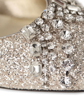 Jimmy Choo Decollete in tessuto glitterato da donna