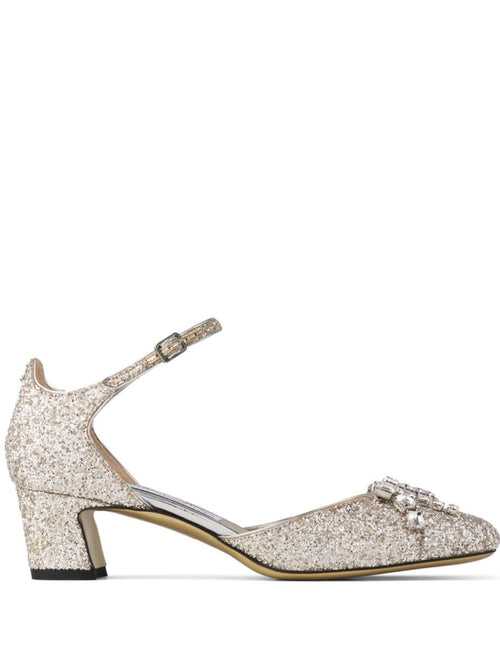 Jimmy Choo Decollete in tessuto glitterato da donna