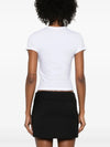 DIESEL t-shirt con placca logo da donna
