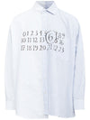MM6 Maison Margiela Camicia numerica asimmetrica da uomo