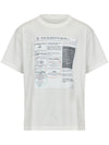 MM6 Maison Margiela T-shirt stampa giornalistica da uomo