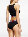 DIESEL Set di tre slip con maxi logo in vita da donna