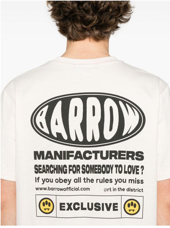 BARROW T-shirt con stampa logo da uomo