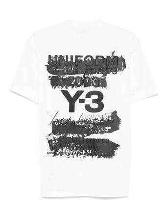 Y-3 Maglietta a maniche corte con grafica da uomo