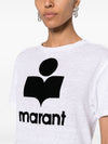 MARANT ETOILE T-shirt Zewel con logo a maniche corte da donna
