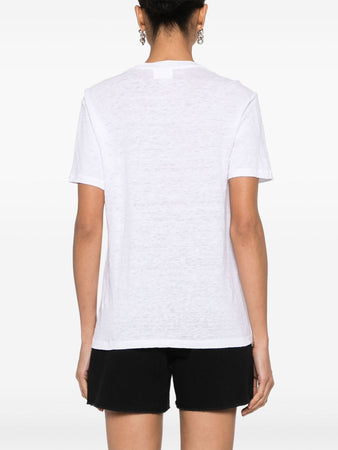 MARANT ETOILE T-shirt Zewel con logo a maniche corte da donna