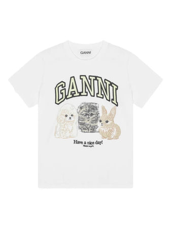 GANNI t-shirt ganni da donna