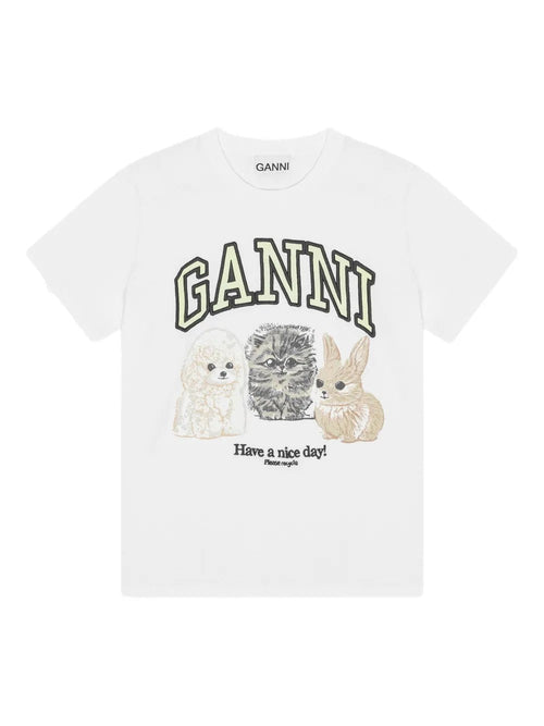 GANNI t-shirt ganni da donna