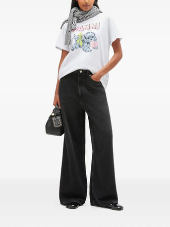 GANNI t-shirt ganni da donna