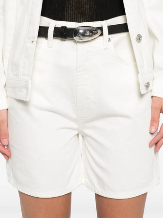 ANINE BING <h4> - Shorts in Denim Bianco</h4> da donna