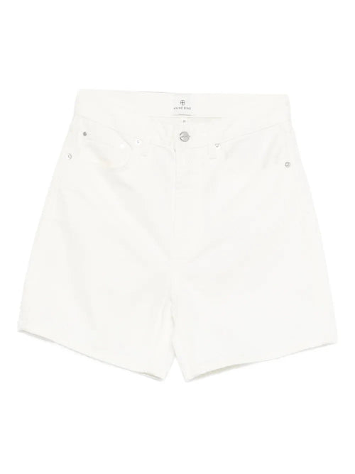ANINE BING <h4> - Shorts in Denim Bianco</h4> da donna