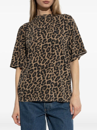 ANINE BING <h4>Anine Bing - T-Shirt Leopardata</h4> da donna